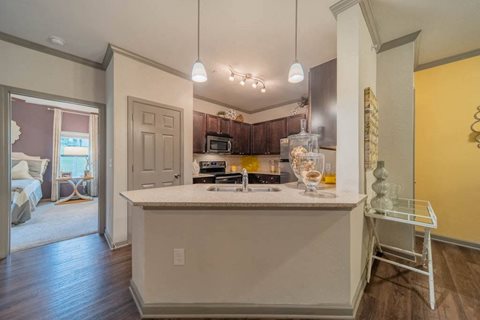 Kitchen area at The Oxmoor in Birmingham, AL